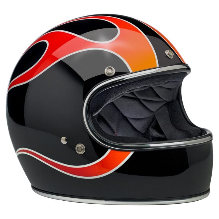 Biltwell Gringo ECE Dice Flame Helmet 3