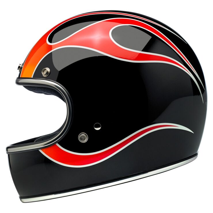 Biltwell Gringo ECE Dice Flame Helmet 5