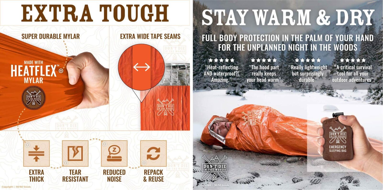 Don’t Die in The Woods World’s Toughest Survival Bivy 19.95 USD