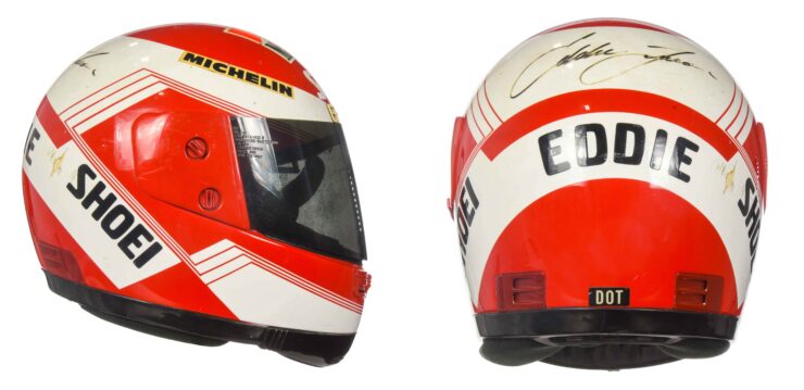 Eddie Lawson Shoei Helmet Collage