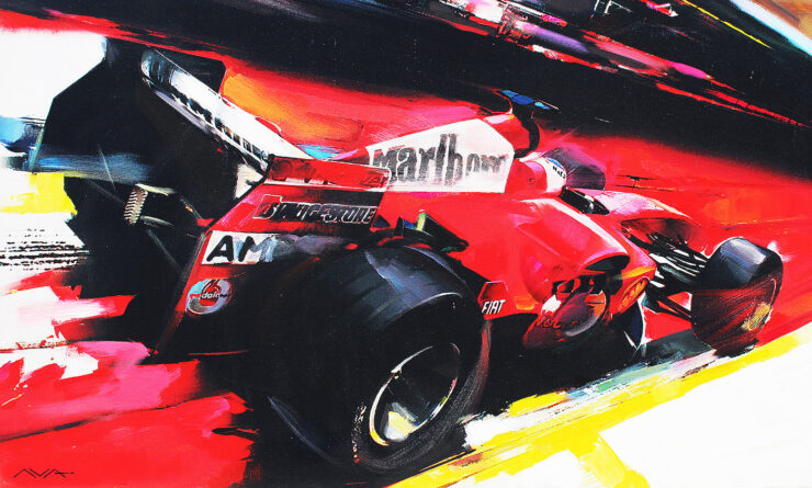 Ferrari F1 Car Art