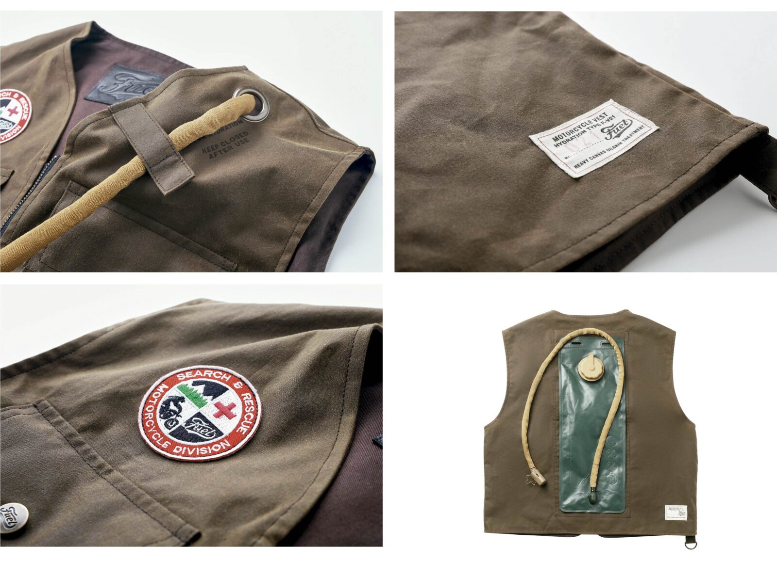 Fuel Motorcycles Peak Motorcycle Hydration Vest