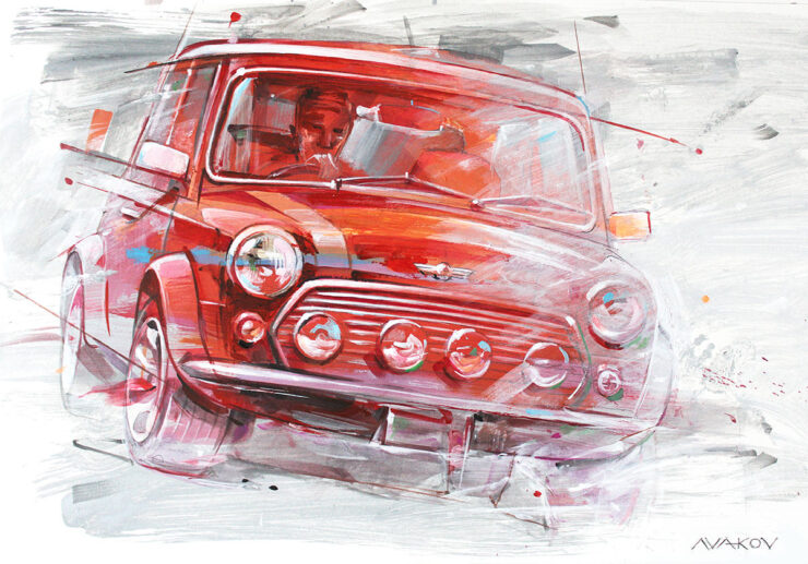 Mini Cooper Painting