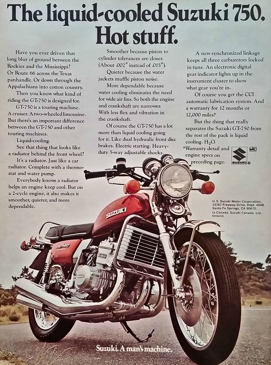 Antique Motorcycles: Suzuki GT 750 - ManSpace Magazine