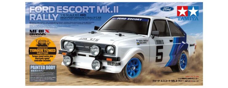 Tamiya Ford Escort Mk II Rally RC Car Box