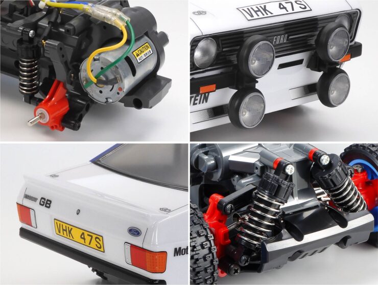 Tamiya Ford Escort Mk II Rally RC Car Collage