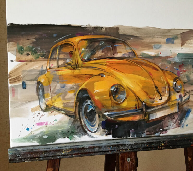 VW Beetle Art