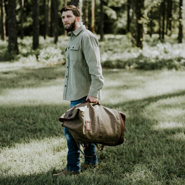 Dakota Waxed Canvas Bag By Buffalo Jackson 8