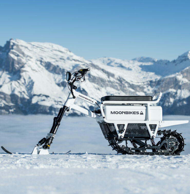 MoonBikes Electric Snow Bike Vertical