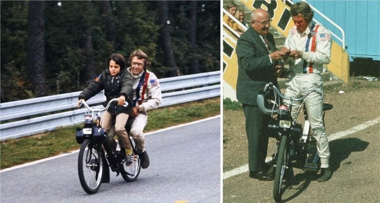 Steve McQueen Solex Moped Le Mans Collage