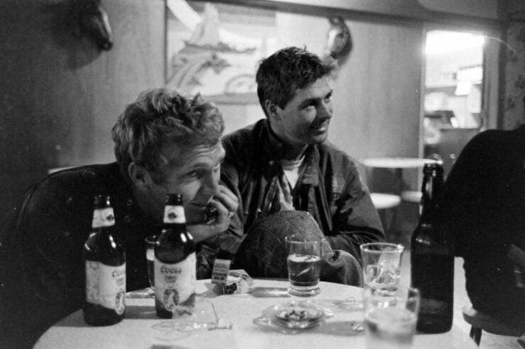 Steve McQueen and Bud Ekins