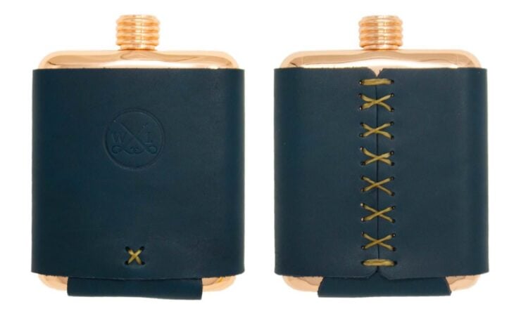 Clark Fork Copper Flask by Whiskey Leatherworks 6