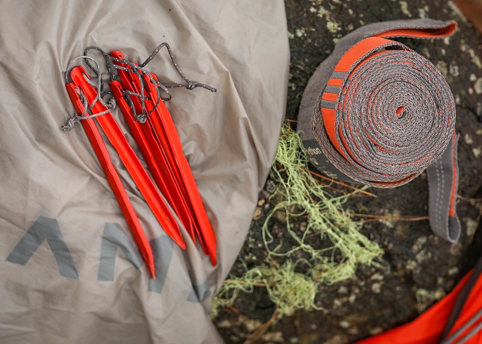 KAMMOK Mantis Ultralight Hammock – All-Season With Mosquito Net, Storage, & Python Straps (Ember Orange)