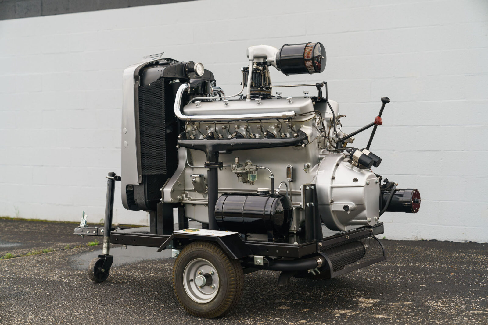 A Rare, Fully Functioning Marmon V16 Engine On A Display Stand