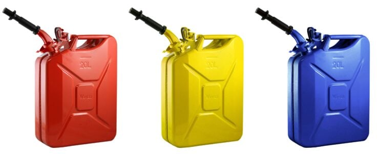 Wavian Fuel Can Jerry Can Colors