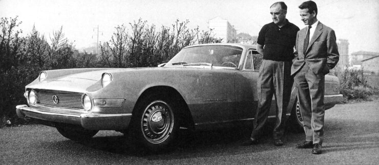 A 1960 Plymouth Silver Ray. Made by Enrico Nardi (left) and designed by Giovanni Michelotti (right).