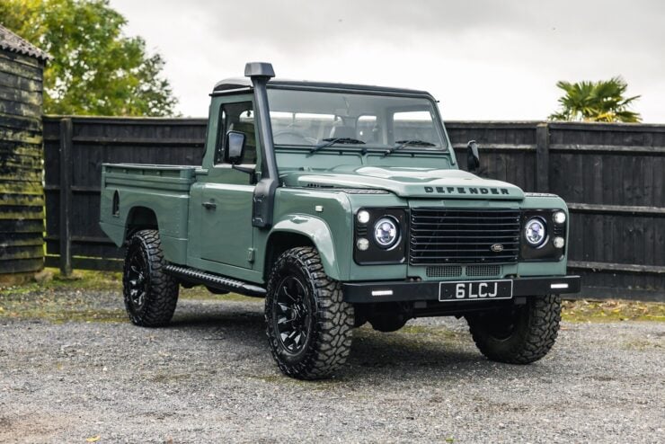 A Turbodiesel Land Rover Defender Pick Up Truck