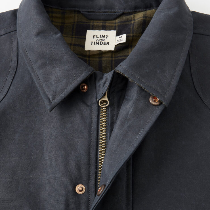 The Flint and Tinder Flannel-Lined Waxed Hudson Jacket 8
