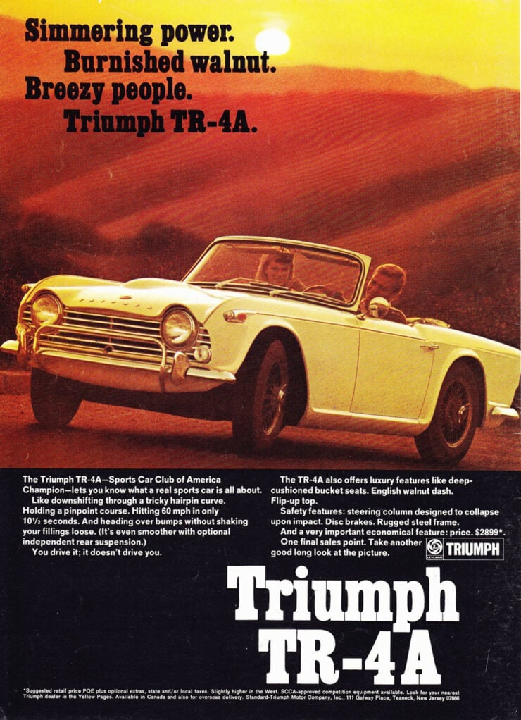 Triumph TR4A advertisement