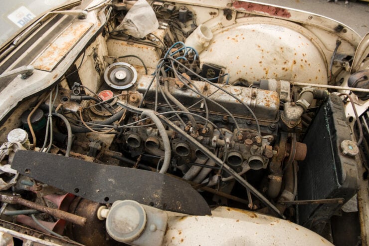 Triumph TR5 project car engine