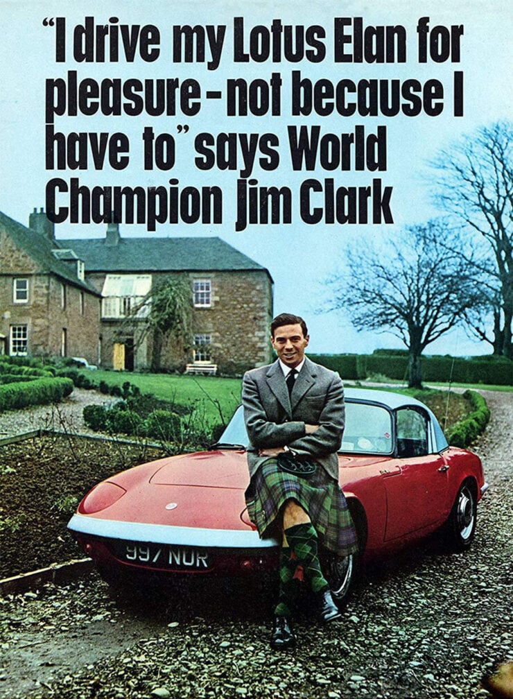 Lotus Elan Jim Clark racing driver