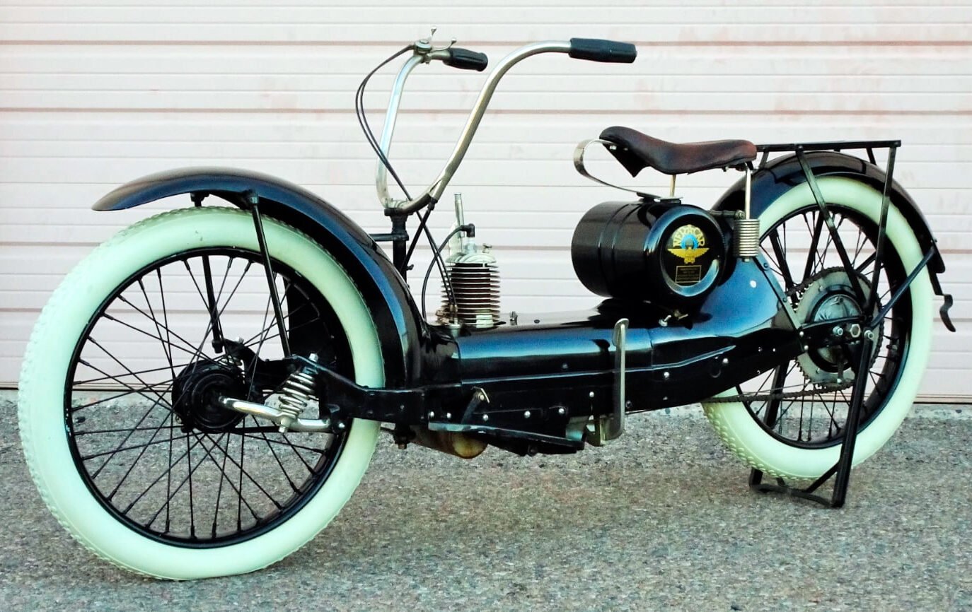 The Ner-A-Car – This Was The Weirdest Motorcycle Of The 1920s via @Silodrome