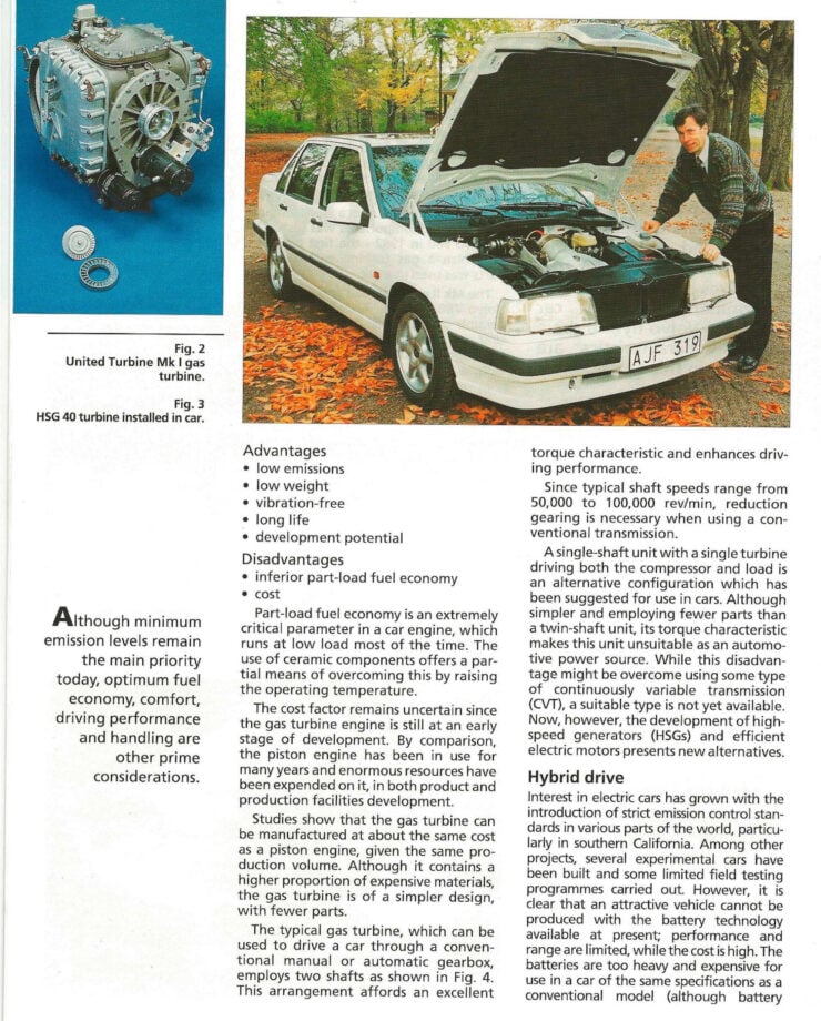 Volvo 850 Gas Turbine Electric Hybrid 13