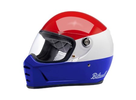 Biltwell Lane Splitter Red-White-Blue Helmet