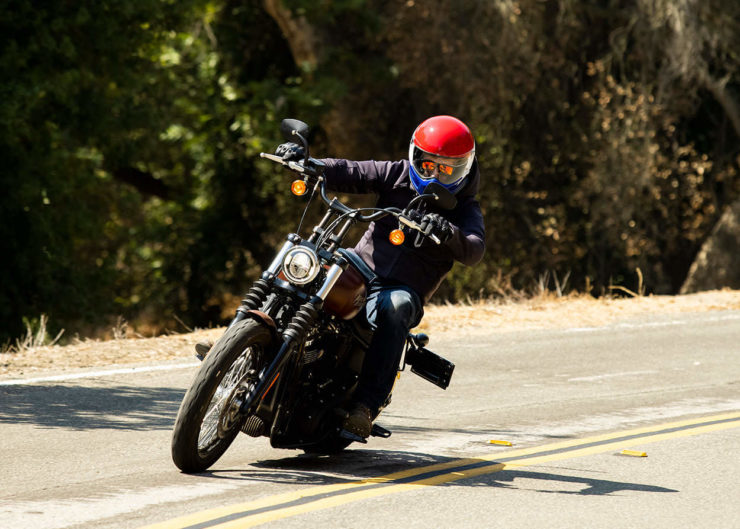 Biltwell Lane Splitter Red:White:Blue Helmet 7