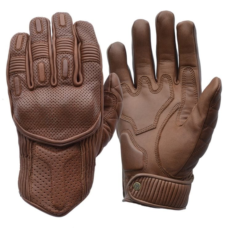 Goldtop Silk Lined Predator Motorcycle Gloves 3