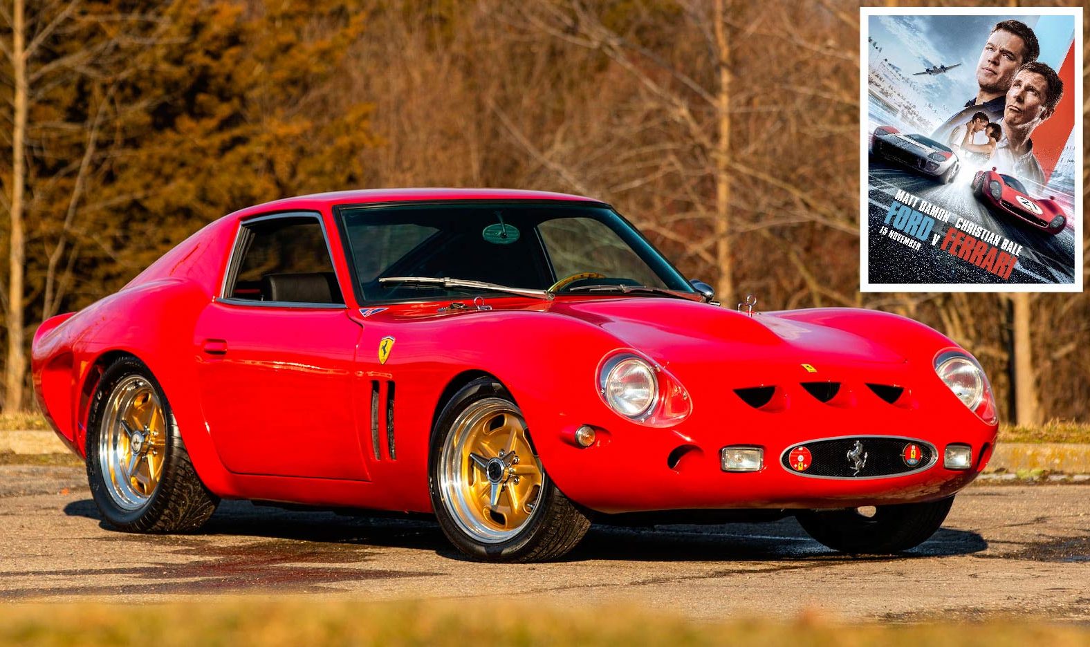 For Sale: A Ferrari 250 GTO Replica That Appeared In The Italian Job +  Ford v Ferrari