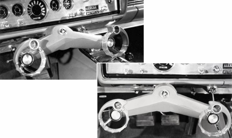 Ford Experimental Wrist Twist Steering System Collage