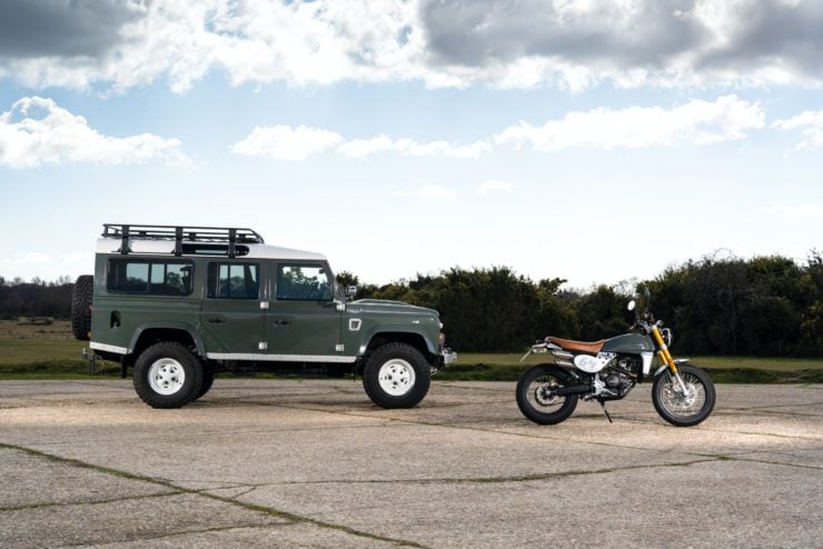 Land Rover Defender And Fantic Caballero Scrambler