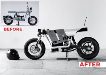 Silver ANT Hookie Custom Electric Motorcycle Cake Osa Before And After