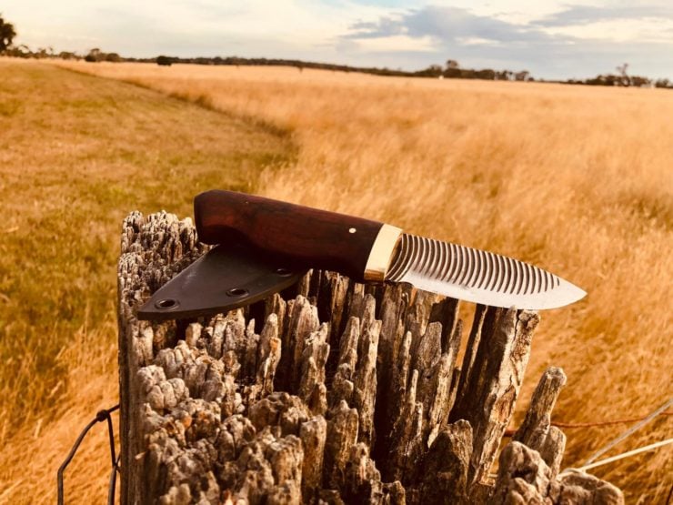 Hand Forged File Knife By Rustic Road Australia 2