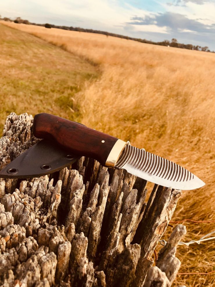 Hand Forged File Knife By Rustic Road Australia 3