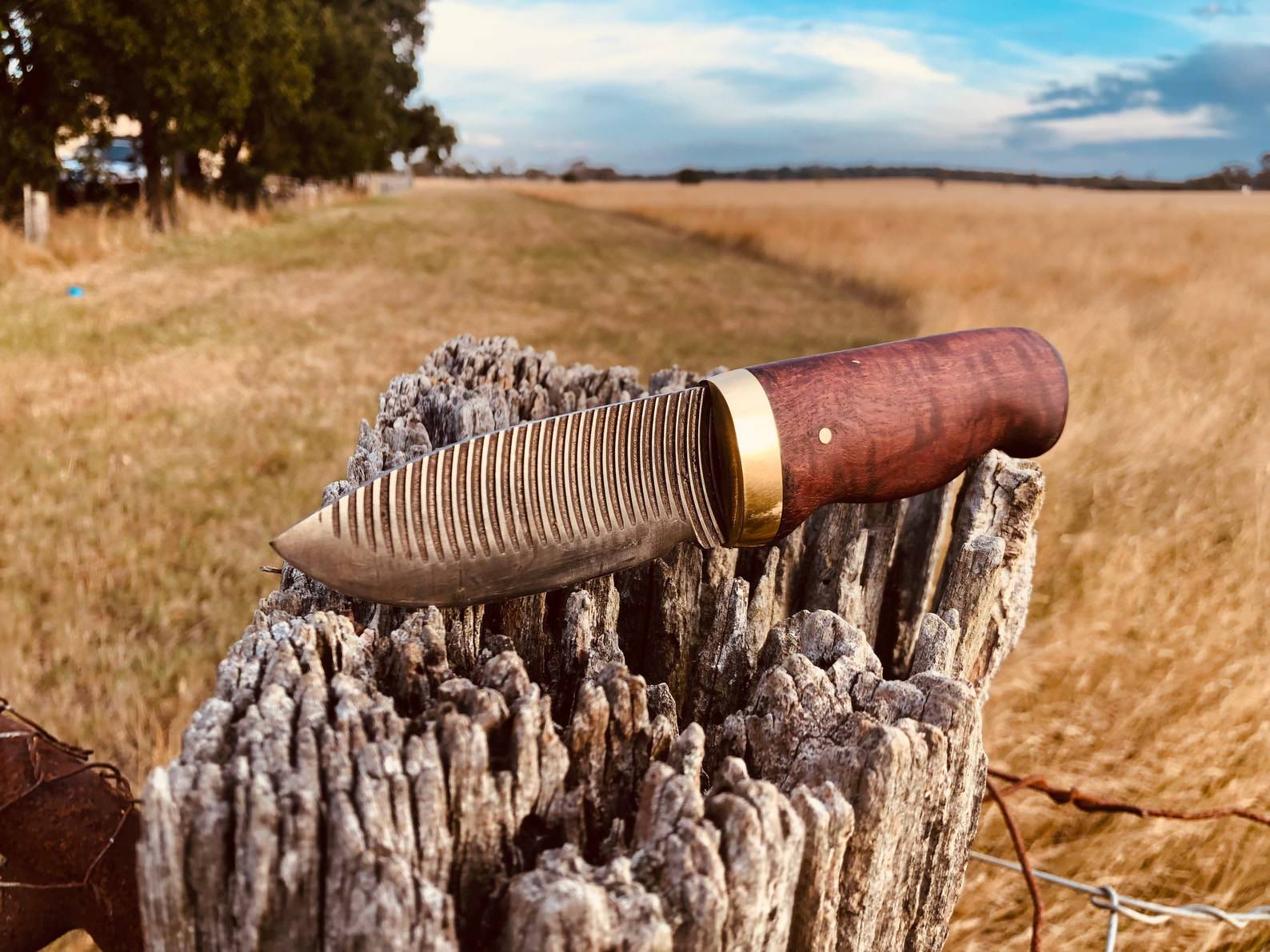 The Hand Forged File Knife By Rustic Road Australia