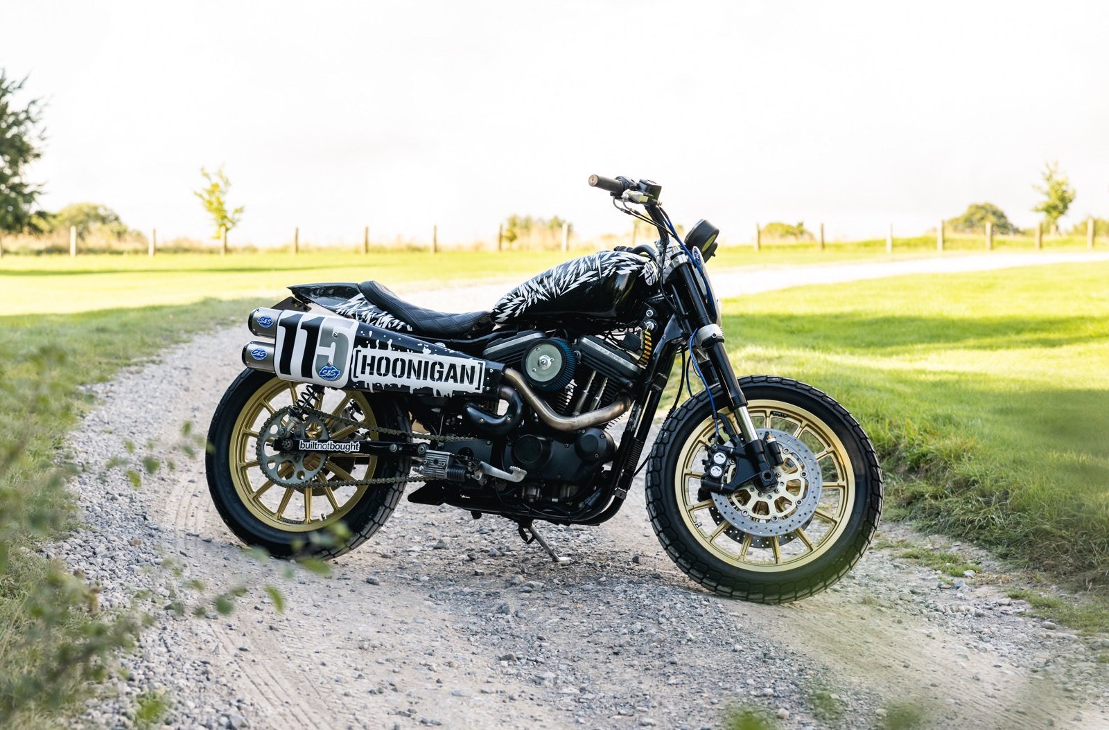 vintage harley flat tracker