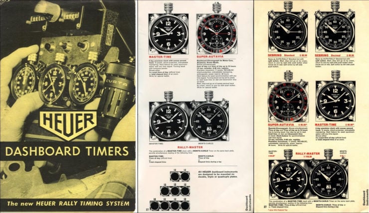 Heuer Dashboard Timers Rally