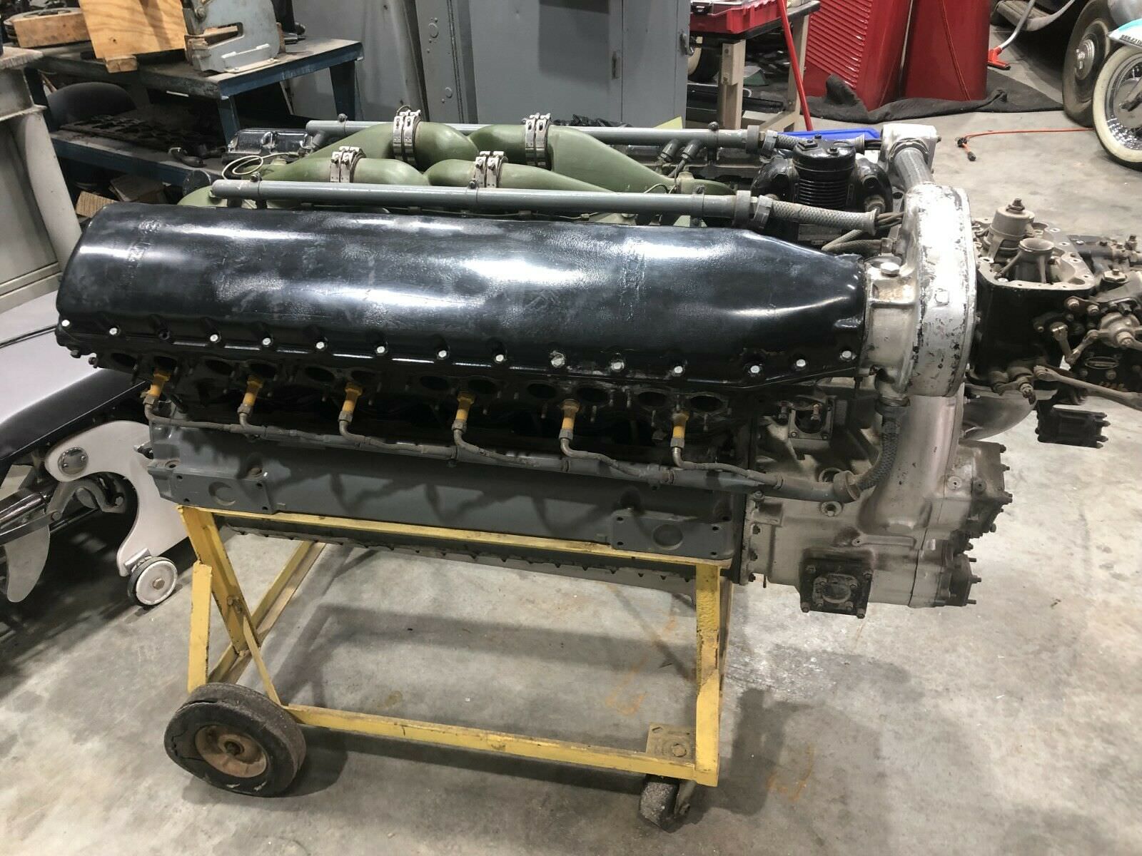 For Sale: A Rebuilt A 28 Liter Allison V12 Aircraft Engine – 1,150 Bhp