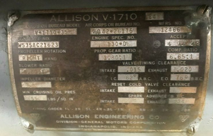 Allison V12 V1710 Aircraft Engine 7