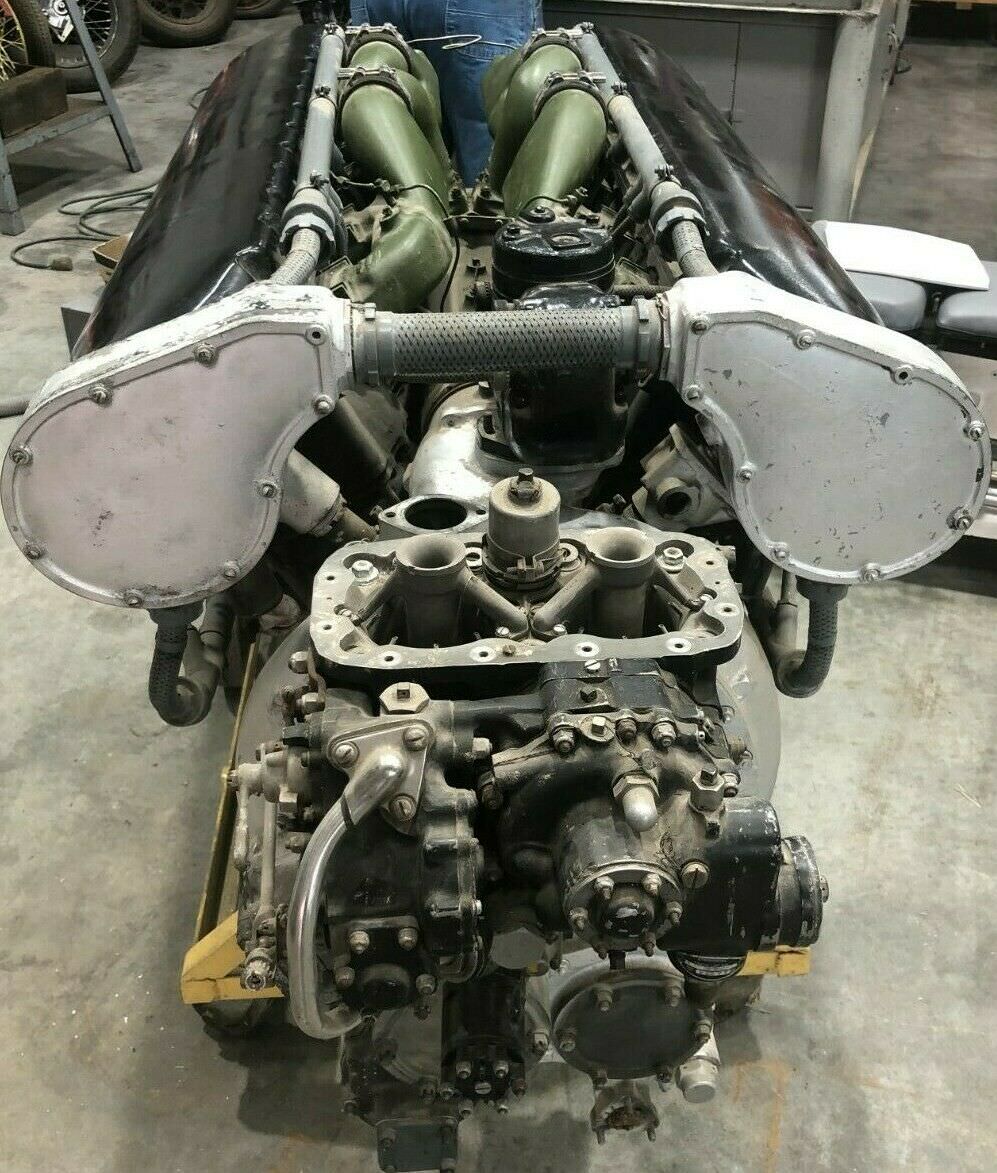 For Sale: A Rebuilt A 28 Liter Allison V12 Aircraft Engine – 1,150 BHP