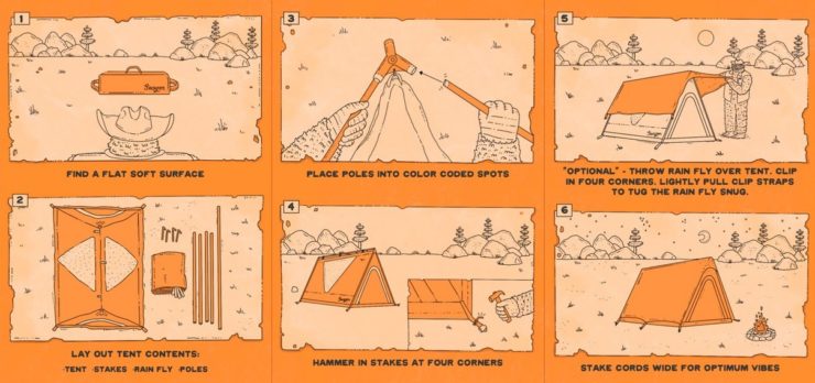 Free Range A-Frame Tent By Seager Co 8