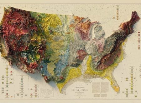 1932 USA Geological Relief Map