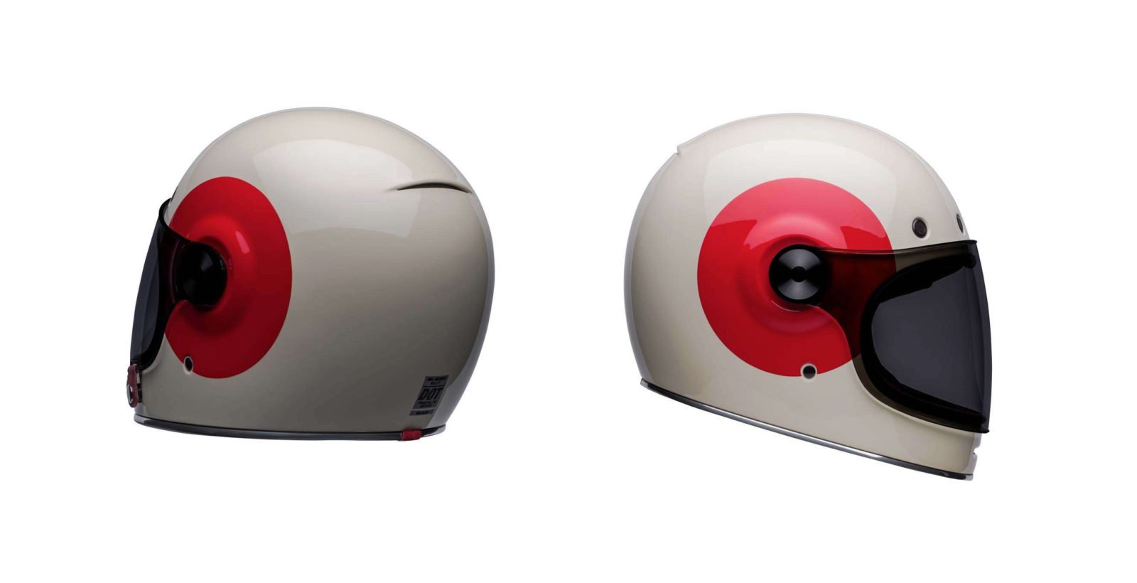 The TT Vintage White Bell Bullitt Helmet