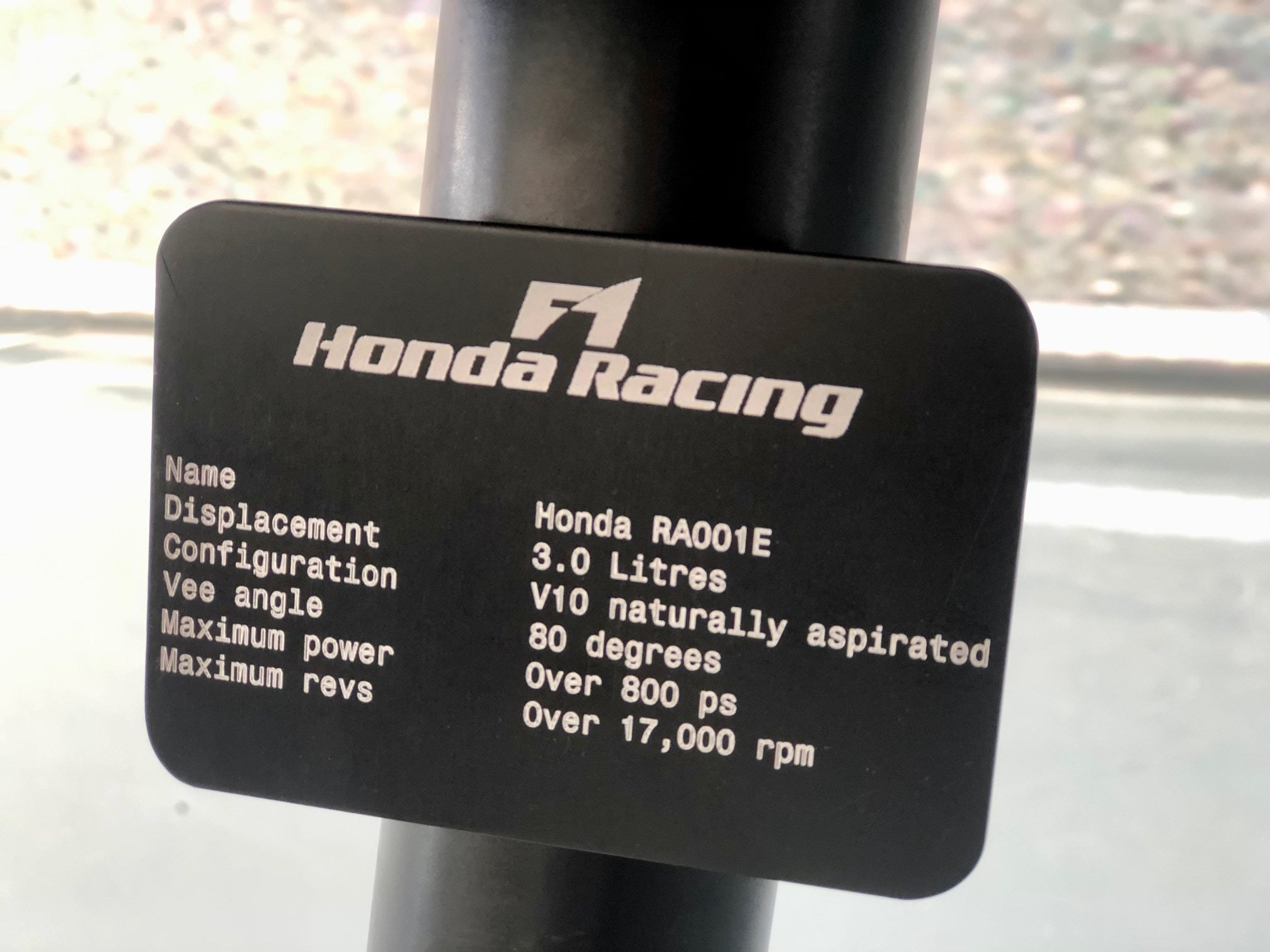 For Sale: A 2001 Honda RA V10 Formula 1 Engine