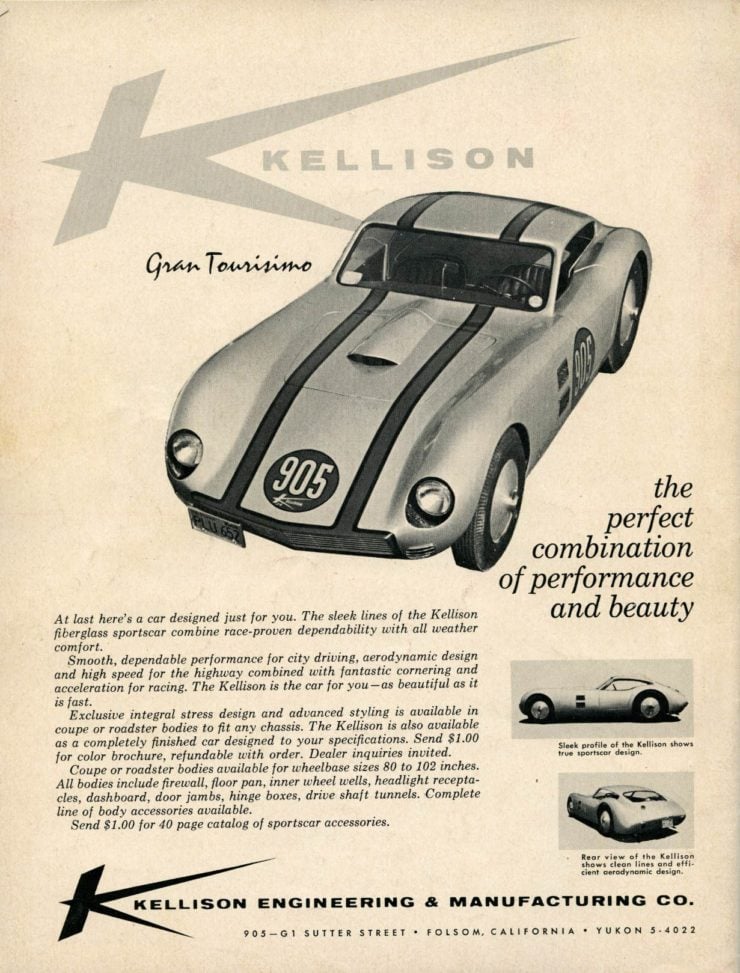 Kellison Car Magazine Advertisement