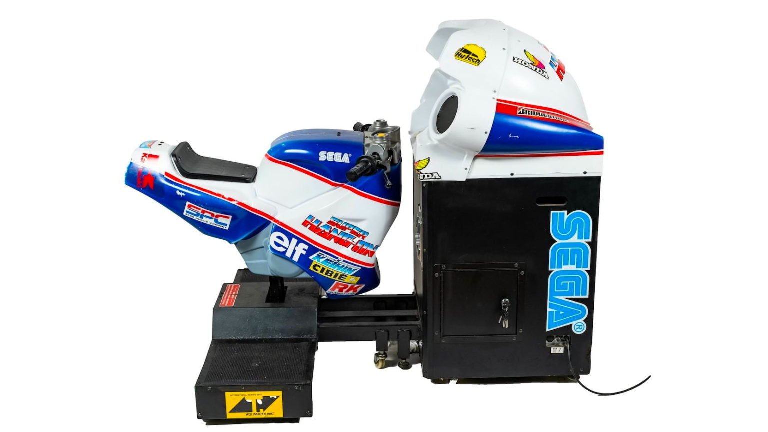 An Original 1980s Sega Super HangOn Arcade Machine