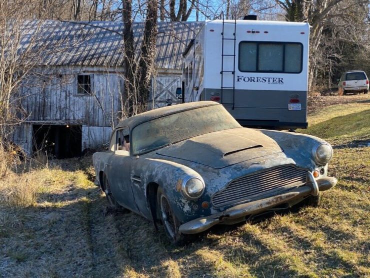 Aston Martin DB4 Barn Find Front