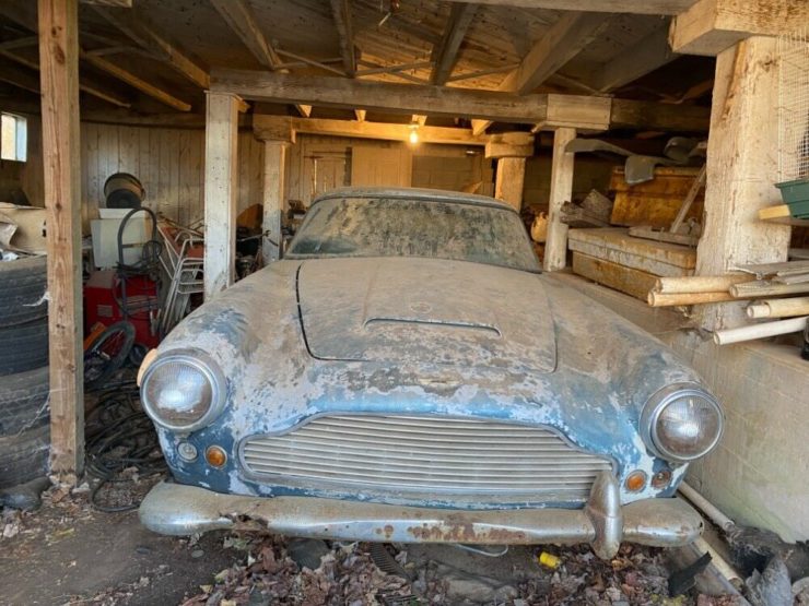 Aston Martin DB4 Barn Find Nose